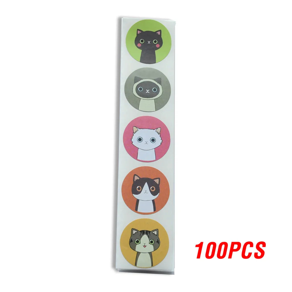 100-500pcs Animal Sticker School Teacher Student Cartoon Sticker Sealing Label Christmas Gift Scrapbook Stationery Sticker (ONLINE ORDER ONLY)