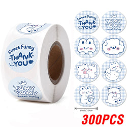 100-500pcs Round Cartoon Toys Animal stickers for kids Teacher Reward Encourage Sticker Office Stationery for Children 1inch (ONLINE ORDER ONLY)