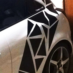 102PCS Angular Shape Sticker For Car Accessories Decoration Side Camouflage Kit Wrap Camo Tuning Styling Waterproof Vinyl Decals (ONLINE ORDER ONLY)