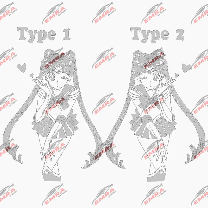 Anime Sticker For Car Sticker Maiden Whole Body Decoration External Accessories Waterproof  PVC Vinyl Decals (ONLINE ORDER ONLY)