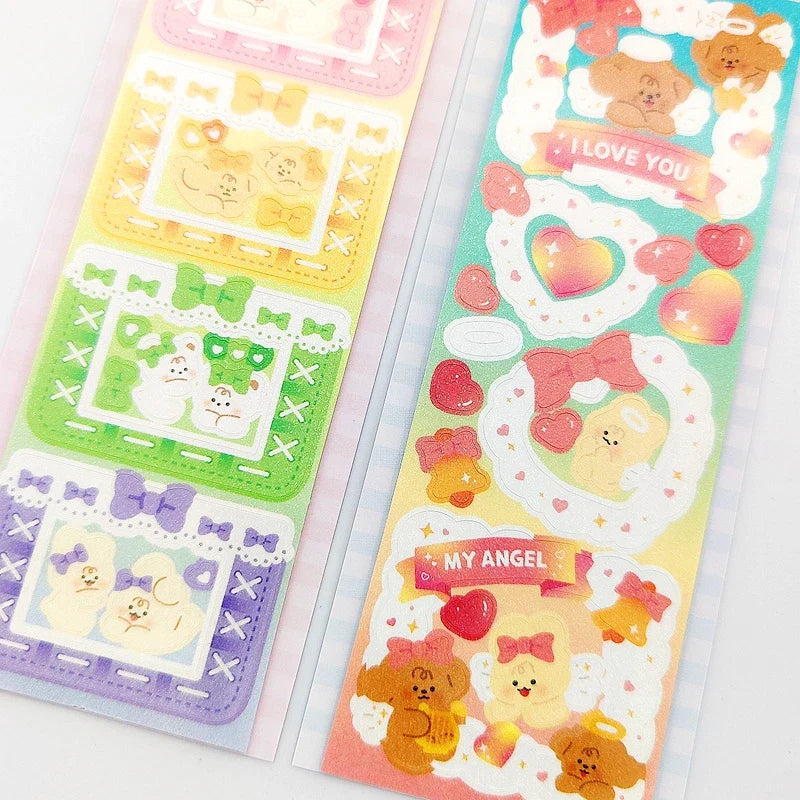 Korean INS Cute Animals Rabbit Decorative Stickers Scrapbooking DIY Album Kawaii Stationery Sticker Art Supplies Personalized (ONLINE ORDER ONLY)