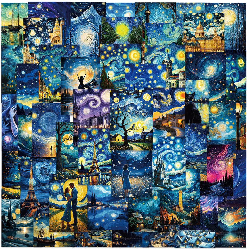 Cartoon Starry Sky Stickers for Fridge Laptop Phone Suitcase - 10/30/50pcs (ONLINE ORDER ONLY)