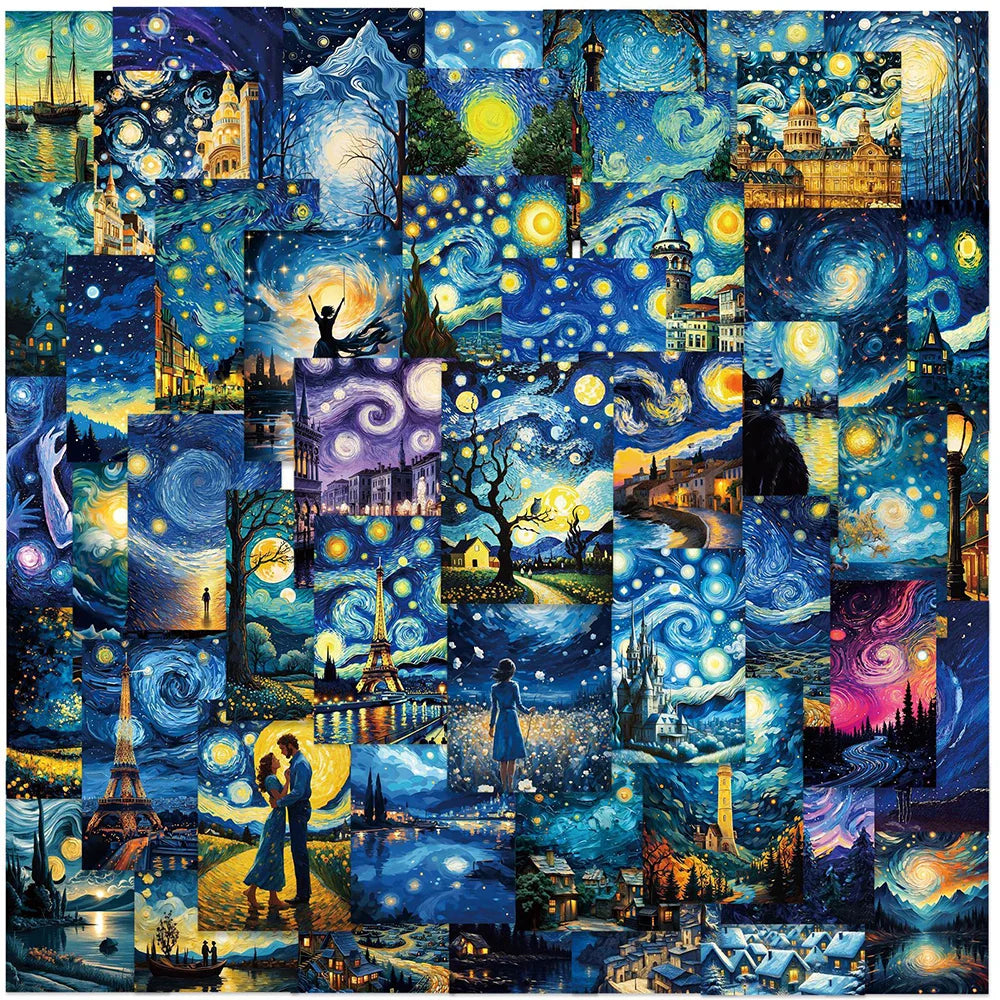Cartoon Starry Sky Stickers for Fridge Laptop Phone Suitcase - 10/30/50pcs (ONLINE ORDER ONLY)