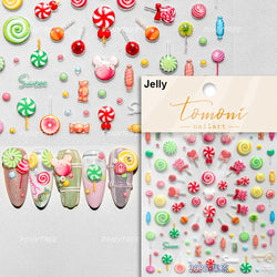 Cute Baking Cookies Bread Bread Cheese Pudding Chocolate Croissant Doughnut Adhesive Nail Art Decoration Sticker Manicure Decals (ONLINE ORDER ONLY)