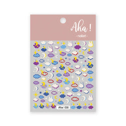 1pc 3D Cloud Moon Design Nail Art Stickers Ultra Thin Self Adhesive Nail Art Decals White Clouds Nail Art Decoration Supplies *N (Online Order Only)