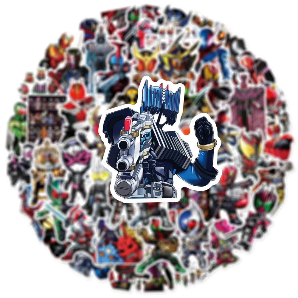 10/30/50PCS KAMEN RIDER GAVV Stickers Funny Aniamtion Sticker Cartoon Kids Toys Luggage Laptop Phone Guitar Car Bike Decals Toy (ONLINE ORDER ONLY)