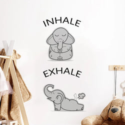 Cute Animal Yoga Wall Stickers for Kids Room Decor (Online Order Only)