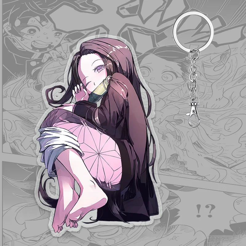 Demon Slayer Keychain: Tanjiro 6cm Acrylic Bag Pendant (ONLINE ORDER ONLY)
