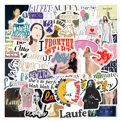 Female Jazz Singer Laufey Sticker Set - Waterproof DIY Decoration for Skateboard Notebook (Online Order Only)