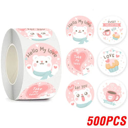 100-500pcs Lovely Animal Stickers Sealing Labels Reward Sticker For School Teacher Kids Stationery Sticker Gift Decor (ONLINE ORDER ONLY)