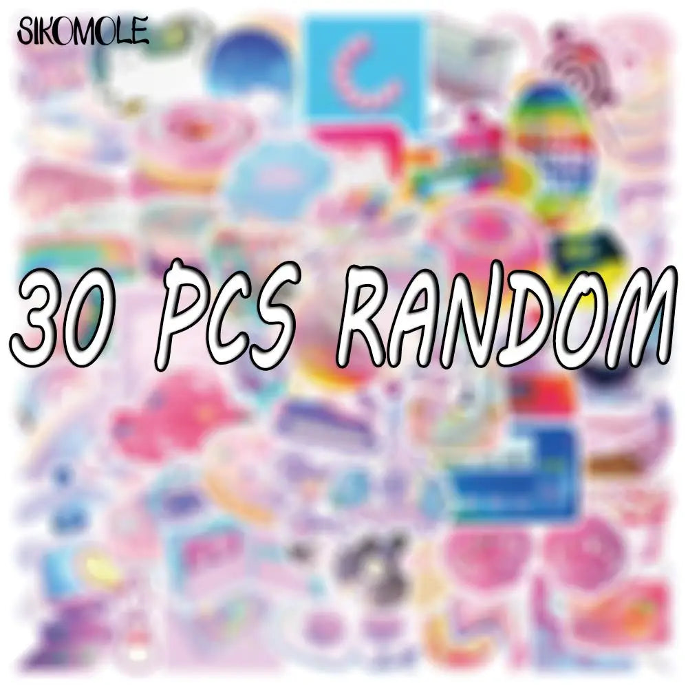 Cartoon Kawaii Stickers Pack - DIY Skateboard Luggage Graffiti Decals (Online Order Only)