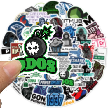 10/30/50PCS Hacker Programming Stickers Graffiti DIY Laptop Phone Skateboard Bike Fridge Suitcase Waterproof Kids Sticker Decals (Online Order Only)