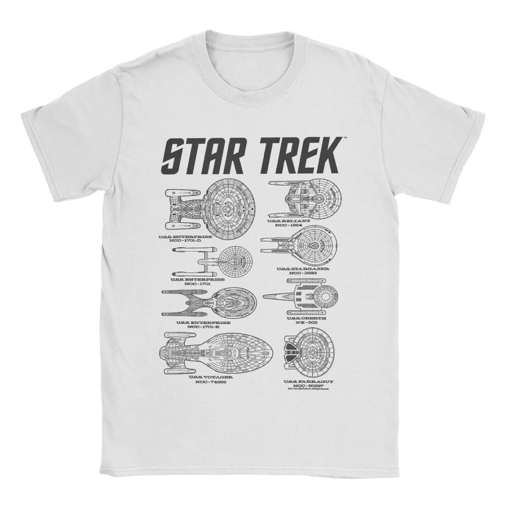 Star Trek Spaceships Of Starfleet T-Shirt - 10 Variants (ONLINE ORDER ONLY)