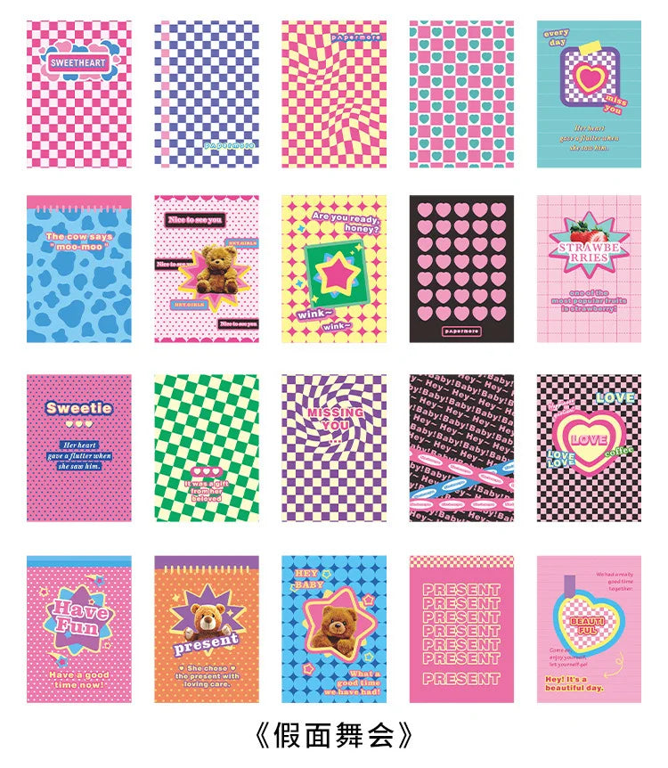 20 sheets Life Fantasy Series Scrapbooking Sticker Book Hand Account Background Decorative Sticker Label DIY Material Stationery (Online Order Only)