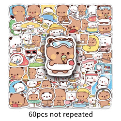 10/30/60PCS Yier Bouboo Stickers Kawaii Cartoon Decals Cute Animal Kids Toys Luggage Laptop Phone Guitar Bike Skateboard Sticker (Online Order Only)