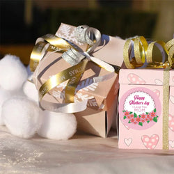 100-500pcs New Round Shape 100pcs Happy Mother's Day Gifts Label Sticker Kraft Happy Birthday Gifts Label Tag (ONLINE ORDER ONLY)