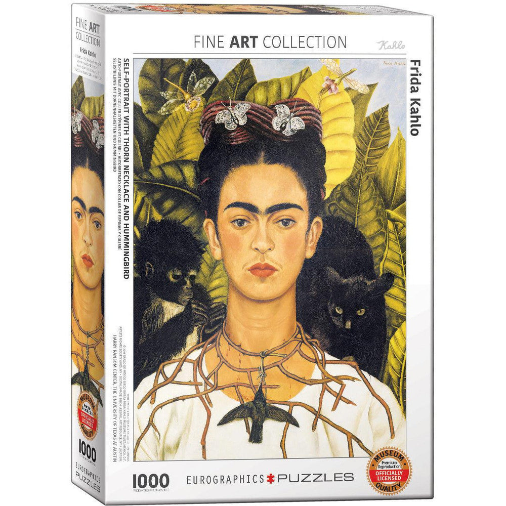 Self-Portrait with Thorn Necklace & Hummingbird 1000 Piece Jigsaw Puzzle Eurographics (ONLINE ORDER ONLY)