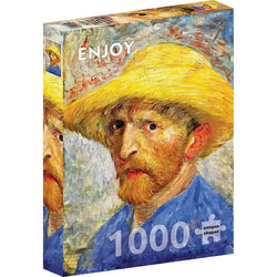 Self-portrait with a Straw Hat by Van Gogh 1000 Piece Jigsaw Puzzle Enjoy (ONLINE ORDER ONLY)