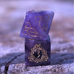 Pre-Order || Serpent of Midgard Amethyst Dice Set