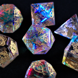 Pre-Order || Serpent of Midgard Prism Glass Dice Set