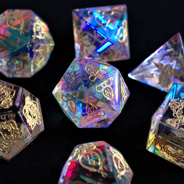 Pre-Order || Serpent of Midgard Prism Glass Dice Set