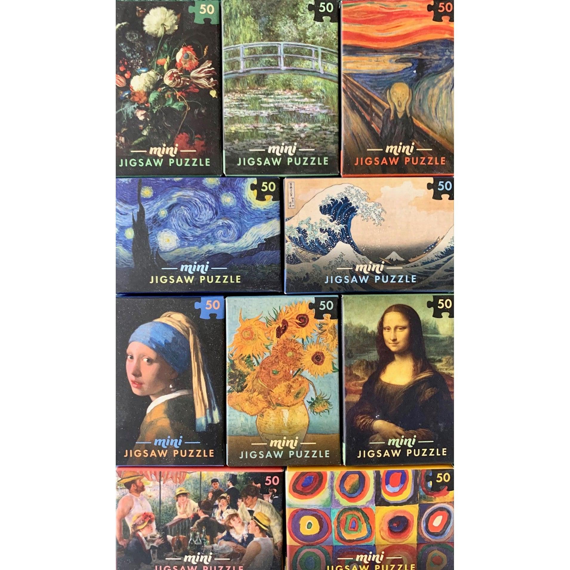 Set of 10 Mini Masterpieces 50 Piece Jigsaw Puzzles Professor Puzzle (ONLINE ORDER ONLY)