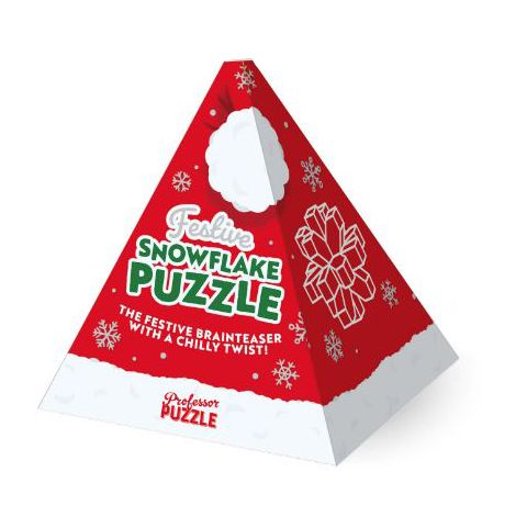 Set of 2 Festive Brain Teaser Puzzles in Ornament Box Professor Puzzle (ONLINE ORDER ONLY)