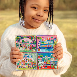 Set of 4 Yumi's 36 Piece Mini Jigsaw Puzzles eeBoo
