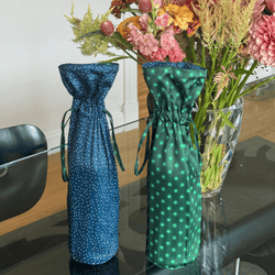 Large Reusable Fabric Wine Gift Bag | Snow & Stars (ONLINE ORDER ONLY)