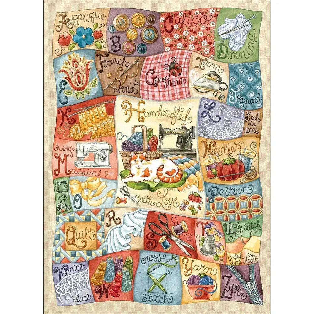 Sewing Alphabet "Something's Amiss!" 1000 Piece Jigsaw Puzzle PuzzleTwist (ONLINE ORDER ONLY)