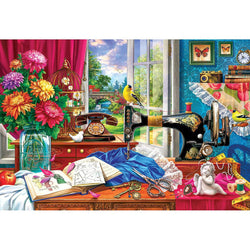 Sewing Memories 550 Piece Jigsaw Puzzle in Tin Eurographics (ONLINE ORDER ONLY)