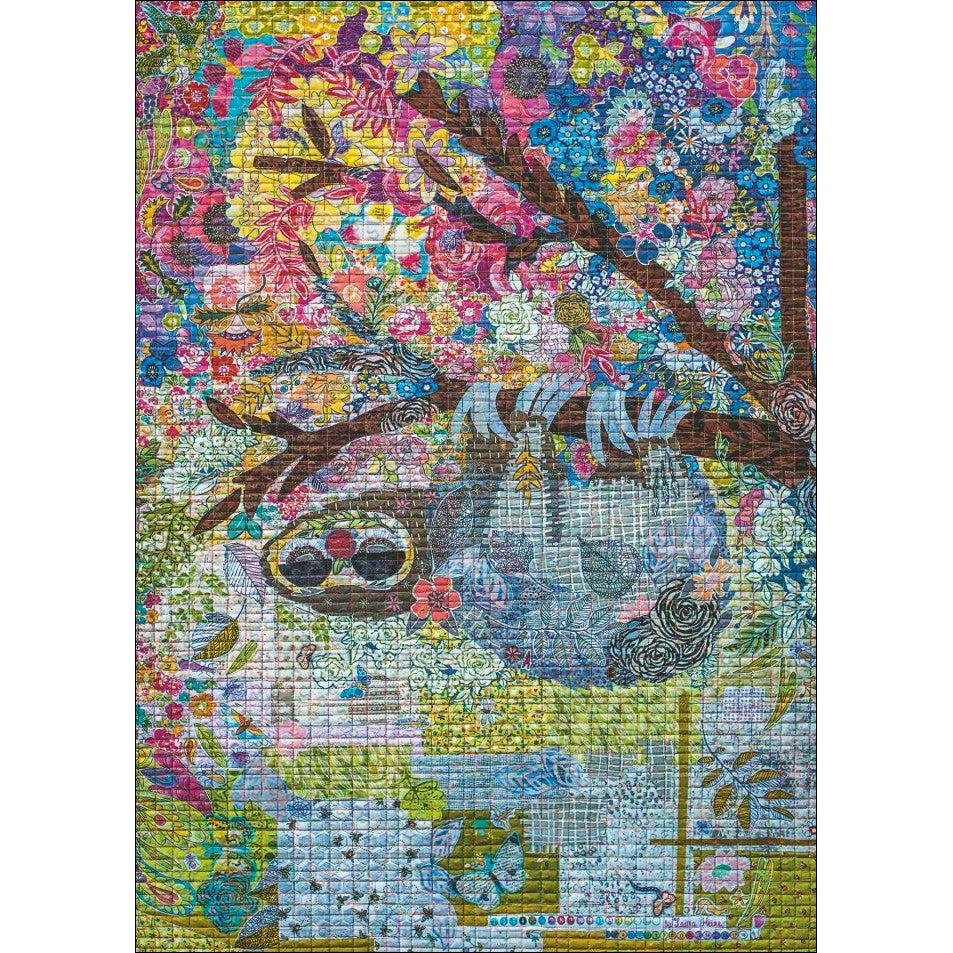 Sewn Sloth Quilt Art 1000 Piece Jigsaw Puzzle Heye (ONLINE ORDER ONLY)