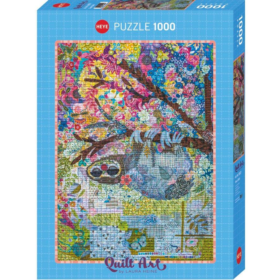 Sewn Sloth Quilt Art 1000 Piece Jigsaw Puzzle Heye (ONLINE ORDER ONLY)
