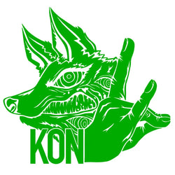 Wolf And Hand Pose Car Sticker Notebook Stickers Exterior Accessories Decoration Window Die Cutting Holographic Vinyl Decals (ONLINE ORDER ONLY)