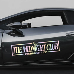 JDM The Midnight Car Sticker Windshield Banner Night Run Sport Competition Style Waterproof Sunscreen Decorative Vinyl Decals (ONLINE ORDER ONLY)