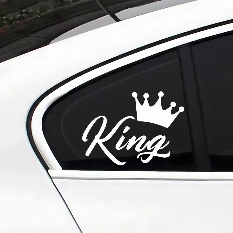 CROWN KING Car Stickers, Fashion Waterproof Vinyl Decal Auto Sticker Car Styling Decoration Accessories (ONLINE ORDER ONLY)