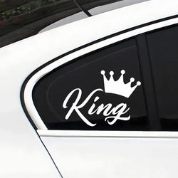 CROWN KING Car Stickers, Fashion Waterproof Vinyl Decal Auto Sticker Car Styling Decoration Accessories (ONLINE ORDER ONLY)