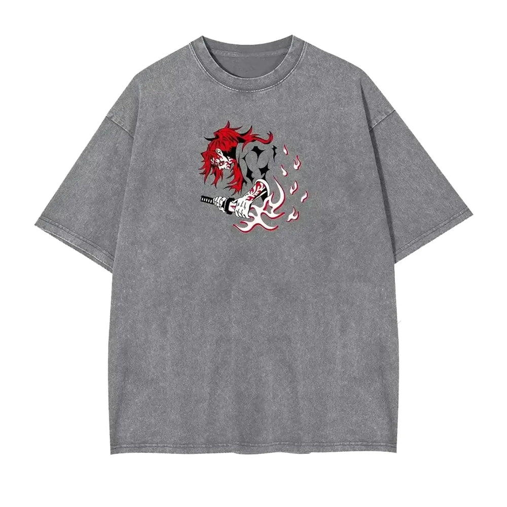 Demon Slayer Kokushibo Graphic T-shirt Harajuku Vintage (ONLINE ORDER ONLY)