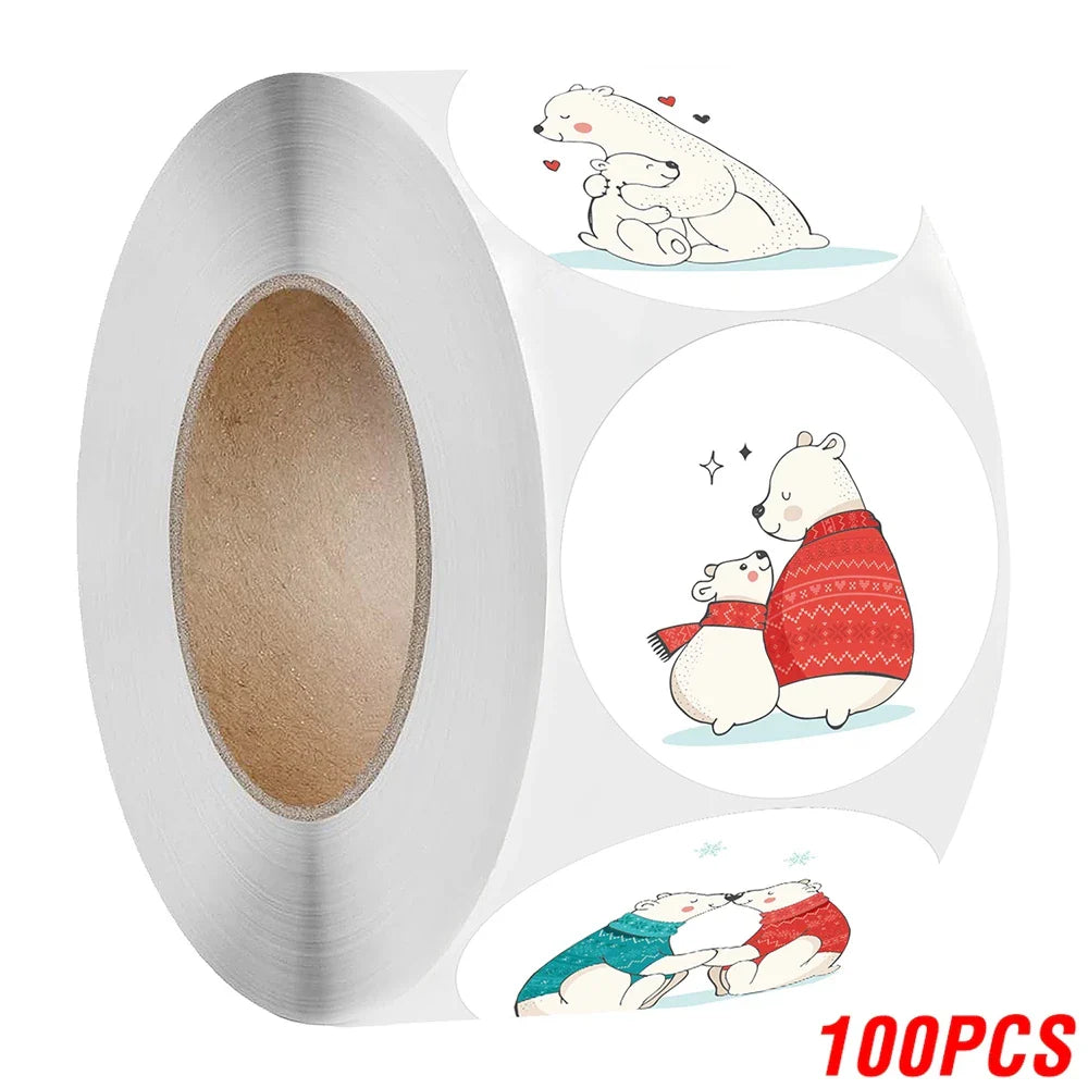 100-500pcs 1inch Cartoon Animal Children Sticker Label Thank You Cute Toy Game Sticker DIY Gift Sealing Label Decoration Supp (ONLINE ORDER ONLY)