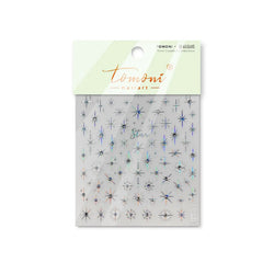 Gold Silver Star Laser Pink Colorful Glitter Starlight Sparkle Rhinestones Relief Nail Art Decorations Stickers Manicure Decals (ONLINE ORDER ONLY)