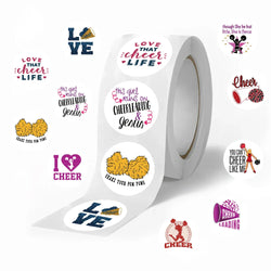 500Pcs/Roll INS Cartoon Sports Cheerleading Team Stickers PVC Stationery Helmet Bike Sticker for Boys Girls Toys Gift Decals (ONLINE ORDER ONLY)