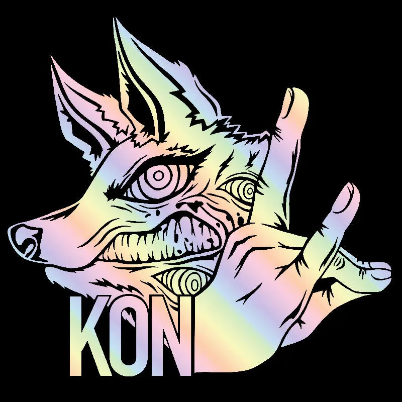 Wolf And Hand Pose Car Sticker Notebook Stickers Exterior Accessories Decoration Window Die Cutting Holographic Vinyl Decals (ONLINE ORDER ONLY)