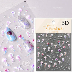 Starfish Dolphin Otter Shell Conch Whale Seahorse Pearl Oyster Infauna Self Adhesive Nail Art Stickers Manicure Decals Wholesale (ONLINE ORDER ONLY)