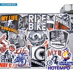50Pieces Ride Mountain Bike Downhill Adventure MTB Sport Waterproof Stickers for Car Motorcycle Phone Laptop Bicycle Sticker Toy (Online Order Only)