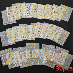 50 Sheets! 3D Flower Nail Art Stickers Decals NOT Repeat Black/White/Colorful Self Adhesive Nail Sticker Decals Random Pattern * (ONLINE ORDER ONLY)