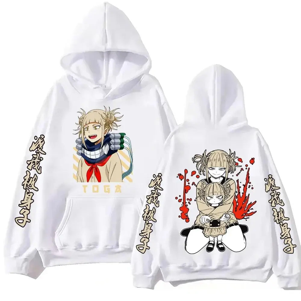 Himiko Toga Hoodie: Oversized MHA Anime Fleece 2026 (ONLINE ORDER ONLY)