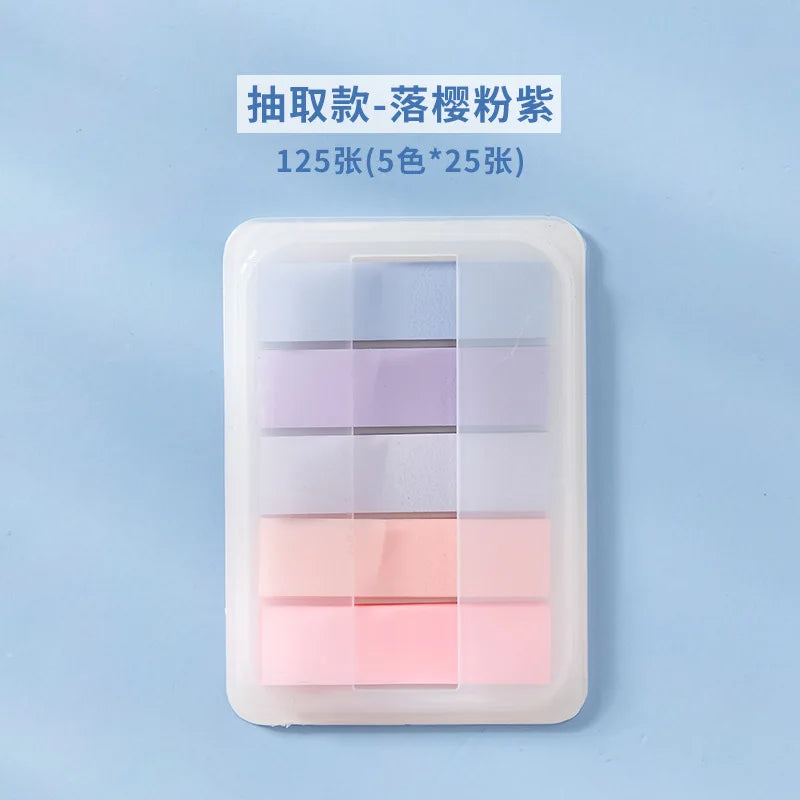 PET Transparent Index Sticky Note Sticker Student Label Sticky Note Sticker Notepad Bookmark School supplies Kawaii stationery (ONLINE ORDER ONLY)