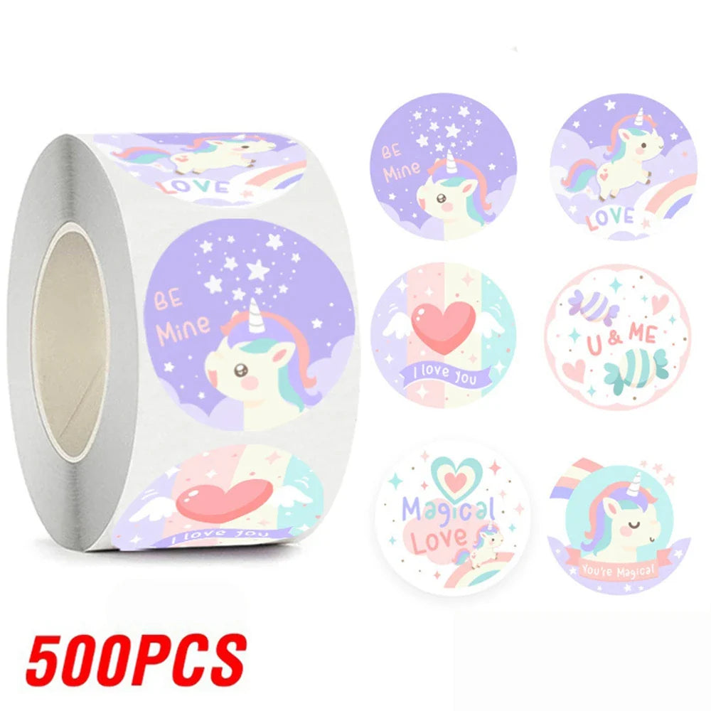 100-500pcs Cartoon Animation Children's Toy Sticker School Classroom Training Motivational Stickers Stationery Labels (ONLINE ORDER ONLY)