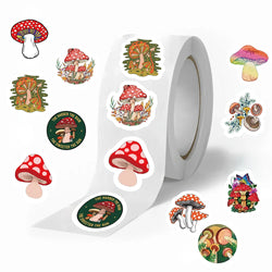 100-500pcs Children Mushroom Reward Stickers School Students Cute Cartoon Stationery Sticker Scrapbooking DIY Gift Decoration (ONLINE ORDER ONLY)