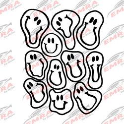 Holographic Funky Smile for Car Sticker Decoration Notebook Motorcycle Stickers External Accessories Waterproof PVC Vinyl Decals (ONLINE ORDER ONLY)